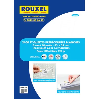 Étiquettes carton pré-découpées - Étiquettes pour porte-étiquettes-2