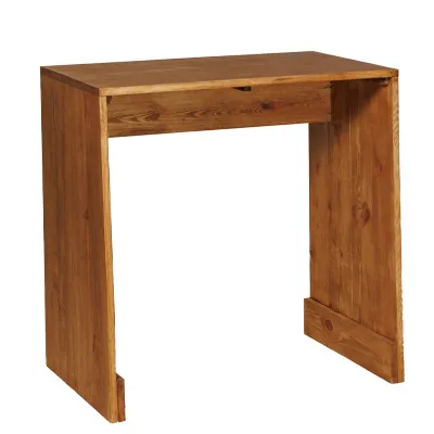 Comptoir caisse norme PMR bois brun L 75 x P 55 x H 76 cm – Poste d’accueil PMR - Ligne Authentique-2