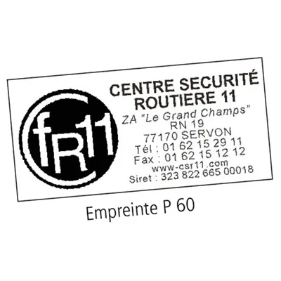Tampon texte Printer 60 COLOP 8 lignes - Tampons personnalisés-2