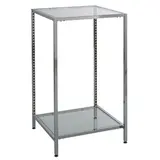 Structure de table métal chromé 65,2 x 65,2 x 110 cm - Piètement table - Armature table - Structures tables, Armatures table