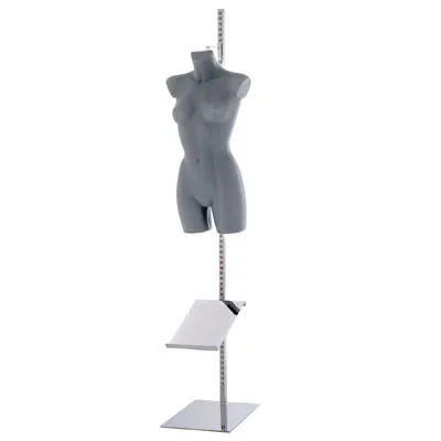 Support buste fixation nuque - Ligne Square 25 chromé-2