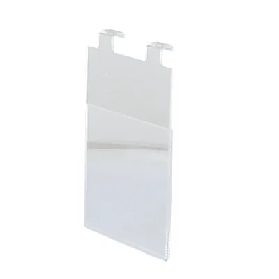 Porte-document A5 vertical pour panneau rainuré ou grille - Tablettes, Corbeilles et Porte visuels pour grilles