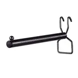 Bras droit pour grille d'exposition L 23 cm Gris Martelé - Tiges et Bras pour grilles
