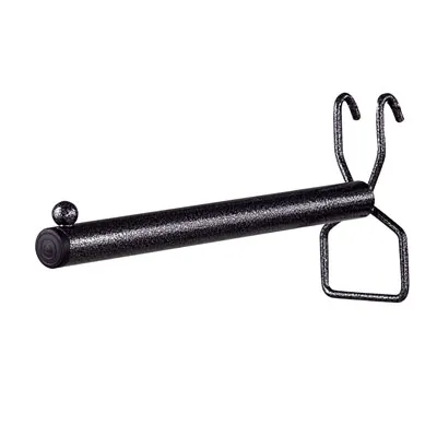 Bras droit pour grille d'exposition L 23 cm Gris Martelé - Bras pour grilles