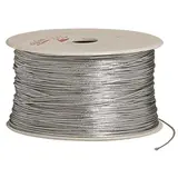 Cordon fil argent nylon ø 0,8 mm x 100 m - Rubans tissu, Cordons