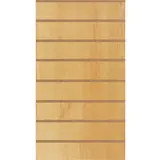 Panneau rainuré Hêtre Naturel, entraxe 15 cm - Ligne Crémawall