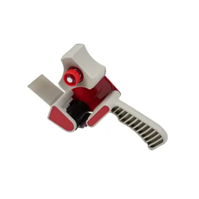 Dévidoir adhésif 50 mm avec frein - Dévidoir scotch emballage - Plastique - Gris / Rouge - Rubans adhésifs et dévidoirs-3