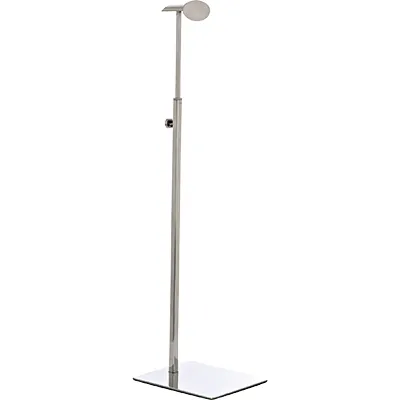 Présentoir réglable porte sac 1 bras H 42 à 70 cm finition inox brossé - Présentoir sac à main - Présentoirs sacs et portefeuilles
