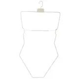 Cintre maillot de bain métal fil blanc 71 cm, avec poitrine - Cintre buste - Lot de 3 - Bustes cintres