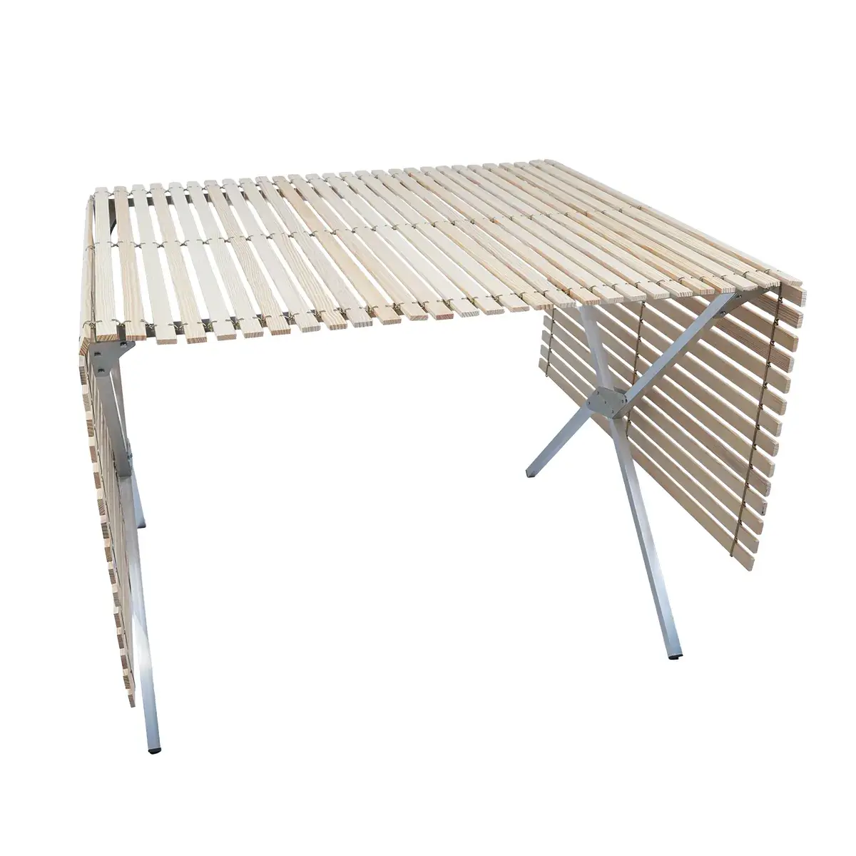Lit de camp aluminium pliant 100 x 75 cm - Lit de camp pour marché - Tables de marché, étals de marché-5