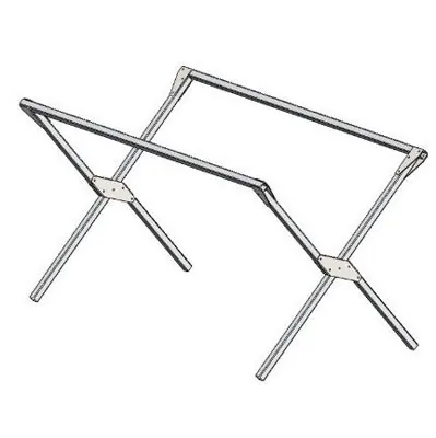 Lit de camp aluminium pliant 100 x 75 cm - Lit de camp pour marché - Tables de marché, étals de marché