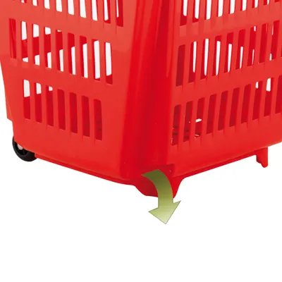 Panier libre-service à roulettes  - Paniers magasin-4