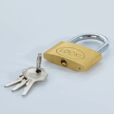 Cadenas laiton + 3 clés - Boîtes à clés et cadenas-2