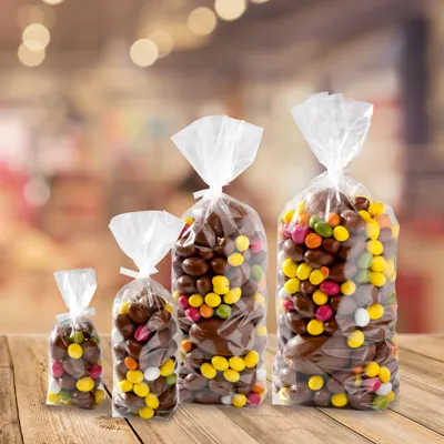 Sachet transparent fond écorné 12 x 22,5 cm polypro 30µ - Sachet confiserie - Sachet bonbons - Lot de 100 - Sachets bonbon, Sachets confiserie-3