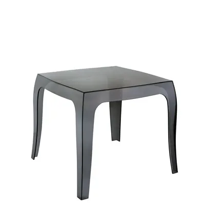 Table noire transparenteQueen 51 x 51 x H 43 cm - Tables