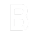 Lettre adhésive B - Lettres et chiffres adhésifs