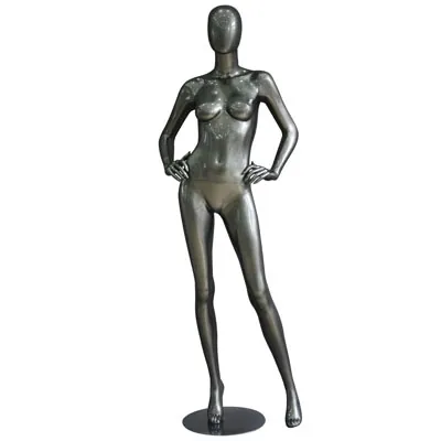 Mannequin femme, finition laquée, mains sur les hanches - Mannequins femmes