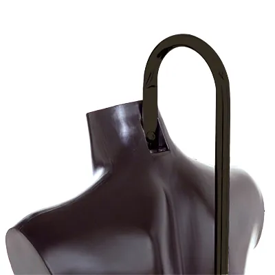 Pied pour buste fixation nuque H 110 à 197 cm Acier - Noir - Bustes SOLO-2