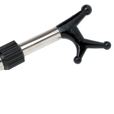Perche à décrocher télescopique L 85 à 150 cm métal - Perches télescopiques, range-cintres-2