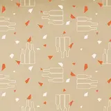 Papier cadeau Apogée bouteilles & verres kraft 69 cm x 50 m 60 g/m² – Le rouleau