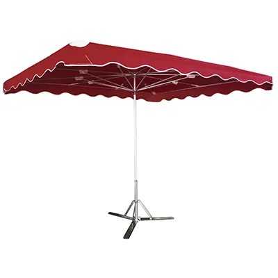 Parasol professionnel de marché - Parasol forain - Rouge bordeaux - 300 x 200 cm - armature alu, toile + housse - Parasols de marché, Parasols forains