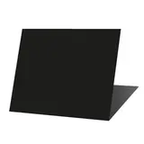 Étiquette chevalet neutre PVC 70 x 60 mm - Noir - Paquet de 10 - Étiquettes à poser