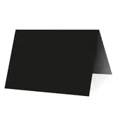 Étiquette chevalet neutre PVC 70 x 50 mm - Noir - Paquet de 10 - Étiquettes à poser