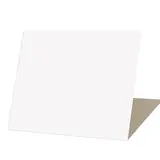 Étiquette chevalet neutre PVC 70 x 60 mm - Blanc - Paquet de 10 - Étiquettes à poser