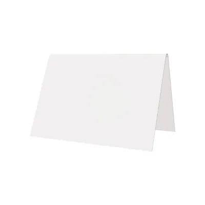 Étiquette chevalet neutre PVC 70 x 50 mm - Blanc - Paquet de 10 - Étiquettes à poser