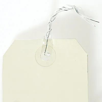 Étiquette américaine 120 x 57 mm Apli – Crème - Boîte de 1000 - Étiquettes à trou-3