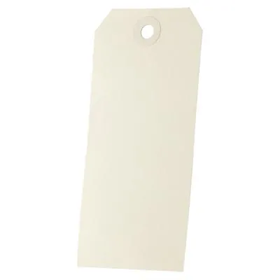Étiquette américaine 120 x 57 mm Apli – Crème - Boîte de 1000 - Étiquettes à trou