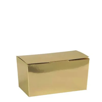 Ballotin chocolat carton or intérieur blanc 250g 11 x 6 x 5,8 cm - Ballotin chocolat vide - Lot de 25 - Ballotins chocolats vides-2