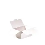 Ballotin chocolat carton blanc intérieur blanc 125g 9,8 x 4 x 5,4 cm - Ballotin chocolat vide - Lot de 25 - Ballotins chocolats vides