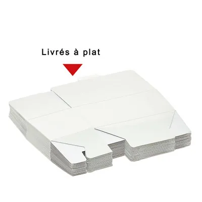 Mini ballotin chocolat carton blanc intérieur blanc 40g 6,8 x 3,6 x 3,4 cm - Ballotin chocolat vide - Lot de 25 - Ballotins chocolats vides-3