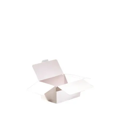Mini ballotin chocolat carton blanc intérieur blanc 40g 6,8 x 3,6 x 3,4 cm - Ballotin chocolat vide - Lot de 25 - Ballotins chocolats vides