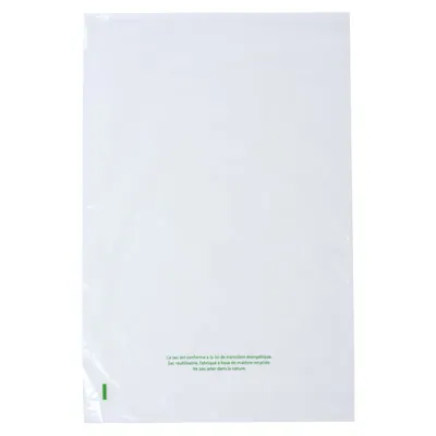 Sac plastique liassé à ouverture décalée transparent 11,33L 35 + 3 x 50 cm PEBD 50µ - Lot de 200 - Sacs liassés-2