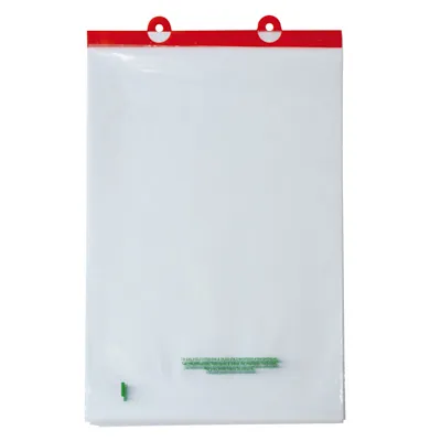 Sac plastique liassé à ouverture décalée transparent 11,33L 35 + 3 x 50 cm PEBD 50µ - Lot de 200 - Sacs liassés
