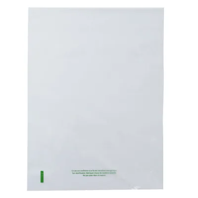 Sac plastique liassé à ouverture décalée transparent 2,38L 23 x 31 cm PE 21µ - Lot de 500 - Sacs liassés-2