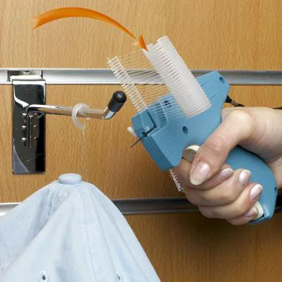 Attache étiquette crochet en J pour pistolet textile aiguille standard 19mm - Boîte de 5000 - Attaches pour pistolet textile-2