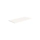 Tablette droite bois mélaminé 90 x 40 cm ép. 19 mm, chants droits minces, pour Gamme Square - Blanc craie - Tablettes Bois mélaminé