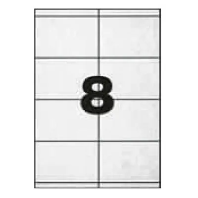 800 Étiquettes adhésives blanches multi-usages 105 x 70 mm Etibox - Étiquettes adhésives neutres-2