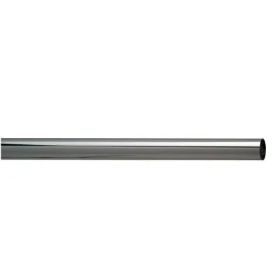 Tube ø 25mm L 3 m ép 1 mm gris en métal chromé - Ligne Tubulaire