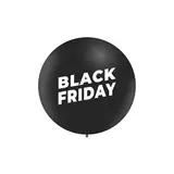 Ballon géant latex noir Black Friday ø 91 cm impression double face - Black Friday