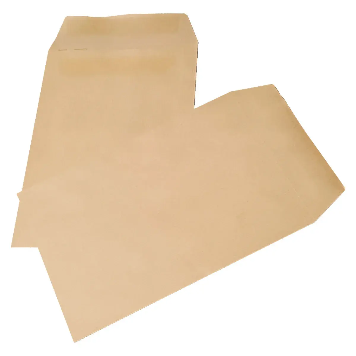 Pochette C5 kraft brun sans fenêtre La Couronne 162 x 229 mm 90g – Boîte de 500 - Enveloppes blanches, Enveloppes kraft