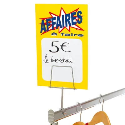 Porte-étiquette - Porte-affiches à clipser - à pincer-2