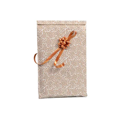 Pochette cadeau couché blanc origami cuivre 70g/m² 12+4,5x19,5 cm – Paquet de 250 - Pochettes cadeaux à motifs-6