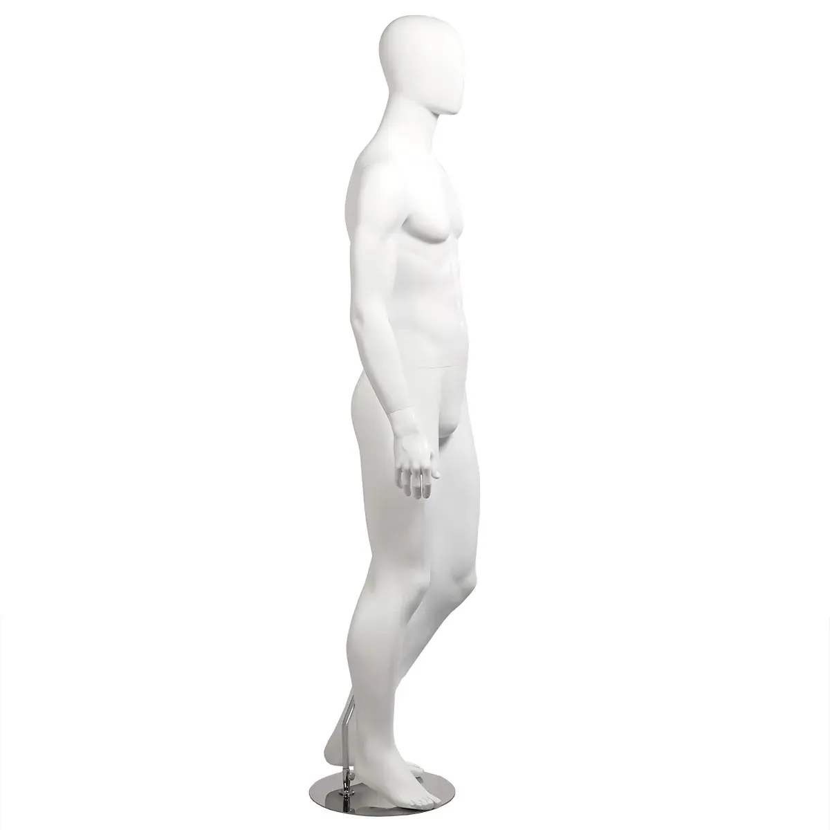 Mannequin homme, finition mate H 184 cm Fibre de verre - Blanc mat - Mannequins abstraits-2