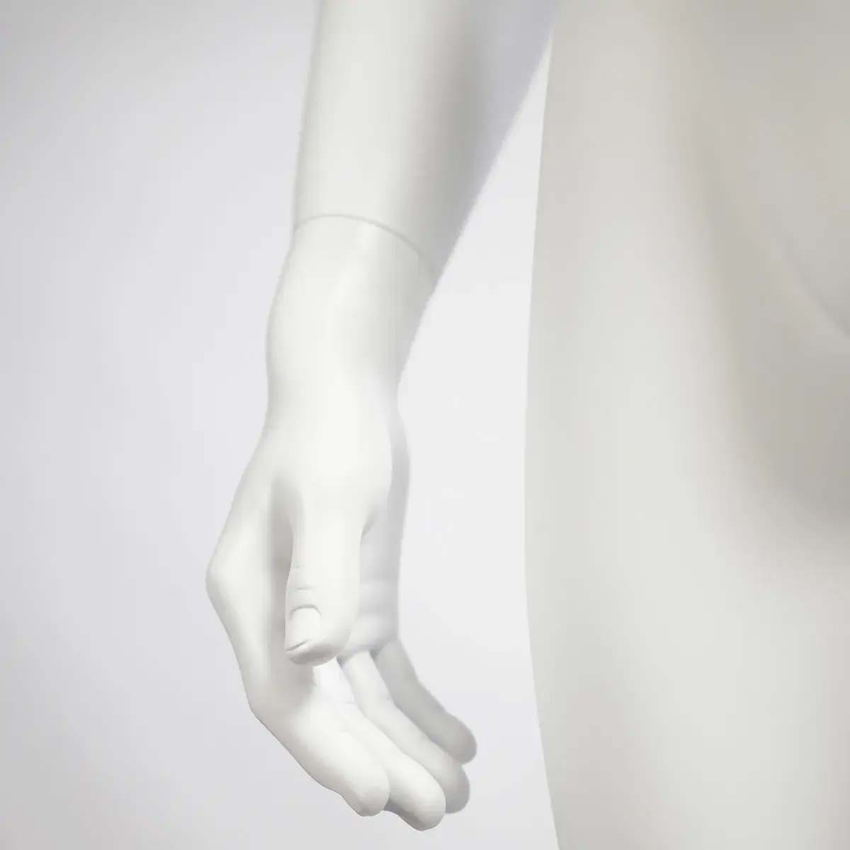 Mannequin homme, finition mate H 184 cm Fibre de verre - Blanc mat - Mannequins abstraits-5