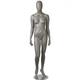 Mannequin femme, finition mate, bras le long du corps - Mannequins abstraits