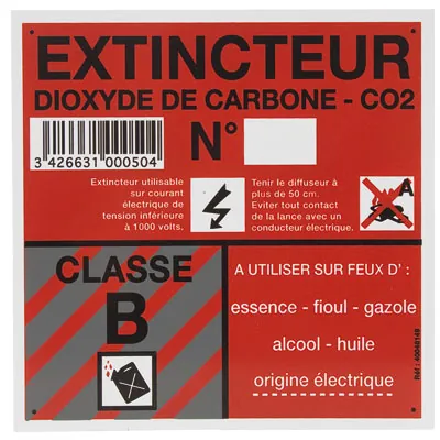Panneau classe de feu B - Registres de sécurité entreprises et ERP
